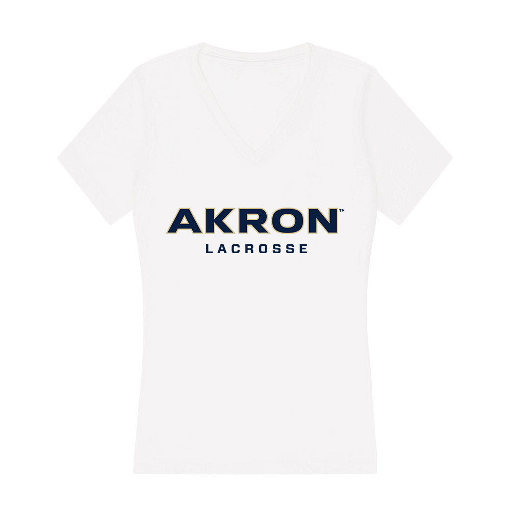 Akron - NCAA Women's Lacrosse : Lily Barra - Women's V-Neck T-Shirt-0