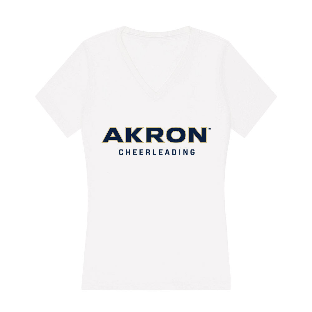 Akron - NCAA Cheerleading : Jacob Cutwright - Women's V-Neck T-Shirt-0