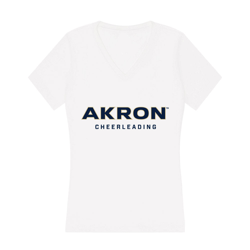  - NCAA Cheerleading : Mahonna White - Women's V-Neck T-Shirt-0