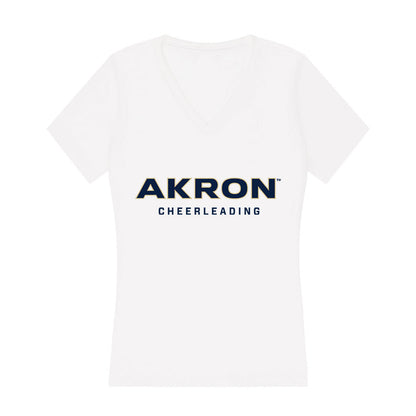  - NCAA Cheerleading : Mahonna White - Women's V-Neck T-Shirt-0