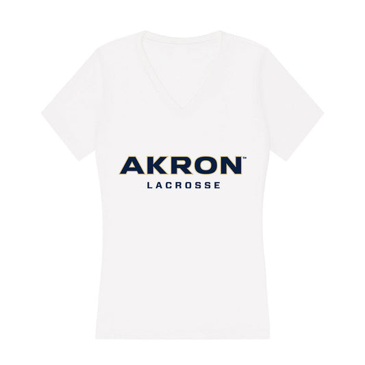 Akron - NCAA Women's Lacrosse : Jaelyn Clinkscales - Women's V-Neck T-Shirt-0