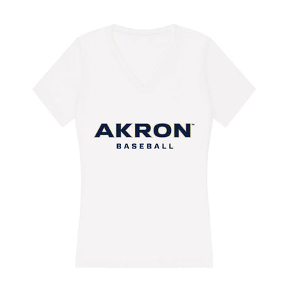 Akron - NCAA Baseball : Kyle McConachie - Women's V-Neck T-Shirt-0