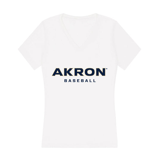 Akron - NCAA Baseball : Kyle McConachie - Women's V-Neck T-Shirt-0