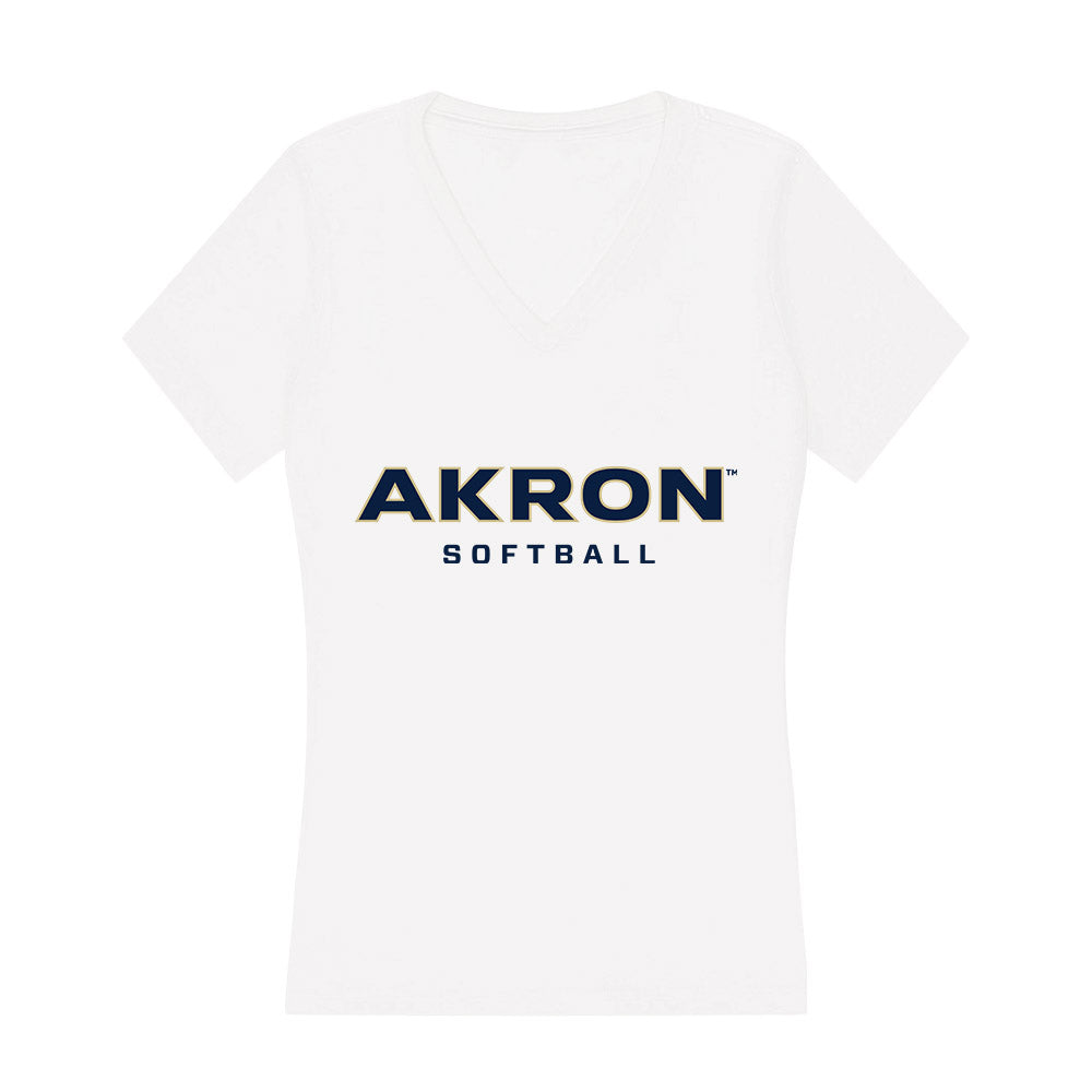 Akron - NCAA Softball : Macy Walters - Women's V-Neck T-Shirt-0