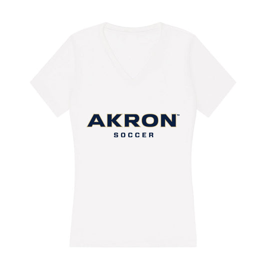 Akron - NCAA Women's Soccer : Anna Simmons - Women's V-Neck T-Shirt-0