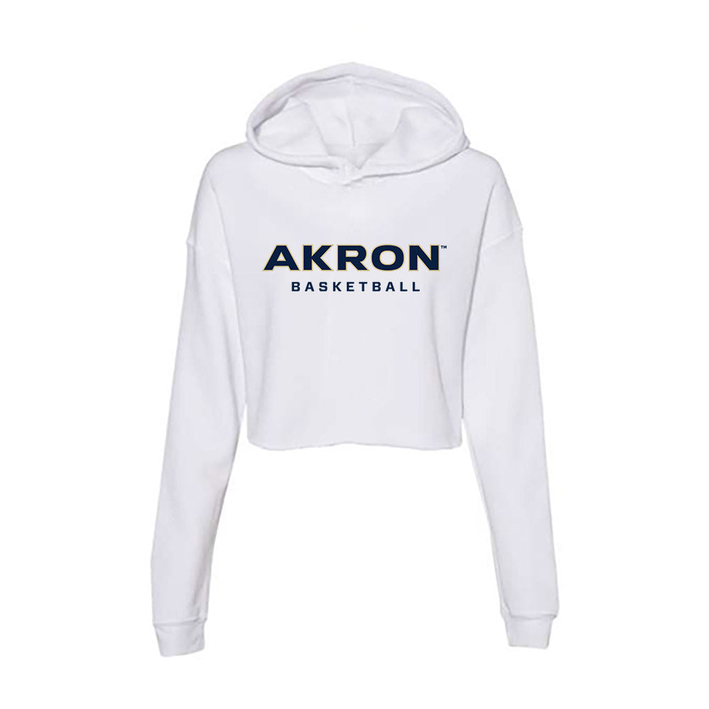 Akron - NCAA Men's Basketball : Conner Groce - Women's Crop Fleece Hoodie-0