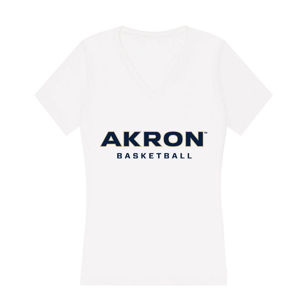 Akron - NCAA Men's Basketball : Conner Groce - Women's V-Neck T-Shirt-0