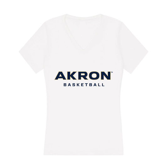 Akron - NCAA Men's Basketball : Conner Groce - Women's V-Neck T-Shirt-0