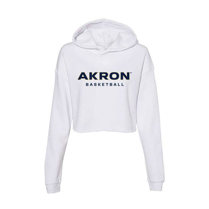 Akron - NCAA Women's Basketball : Kaylee King - Women's Crop Fleece Hoodie-0