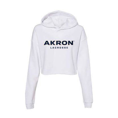 Akron - NCAA Women's Lacrosse : Olivia Martelon - Women's Crop Fleece Hoodie-0