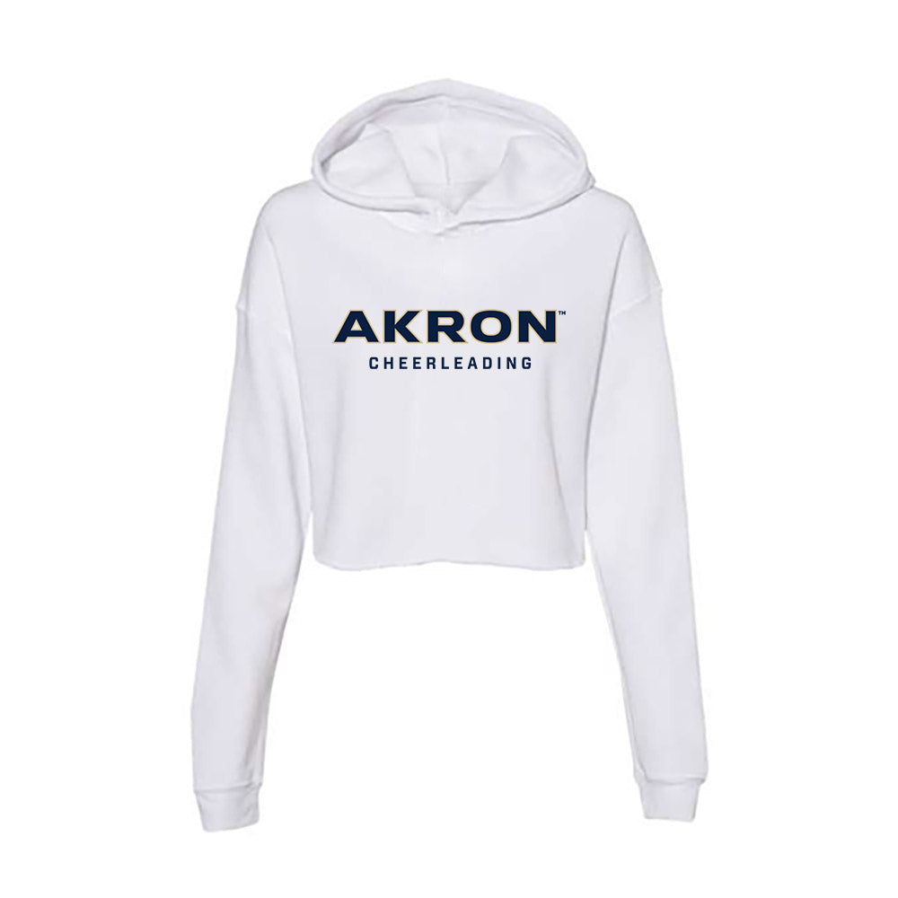 Akron - NCAA Cheerleading : Jacob Cutwright - Women's Crop Fleece Hoodie-0