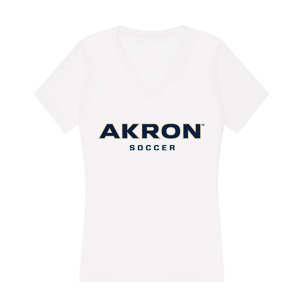 Akron - NCAA Women's Soccer : Devyn Raymond - Women's V-Neck T-Shirt-0
