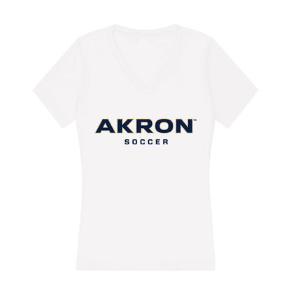 Akron - NCAA Women's Soccer : Devyn Raymond - Women's V-Neck T-Shirt-0