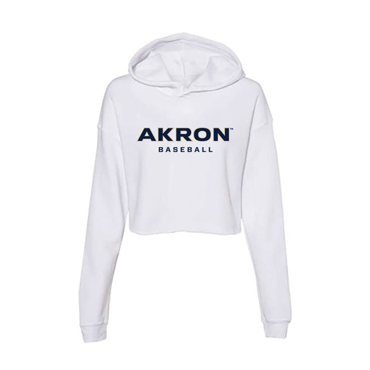Akron - NCAA Baseball : Adison Mattix - Women's Crop Fleece Hoodie-0