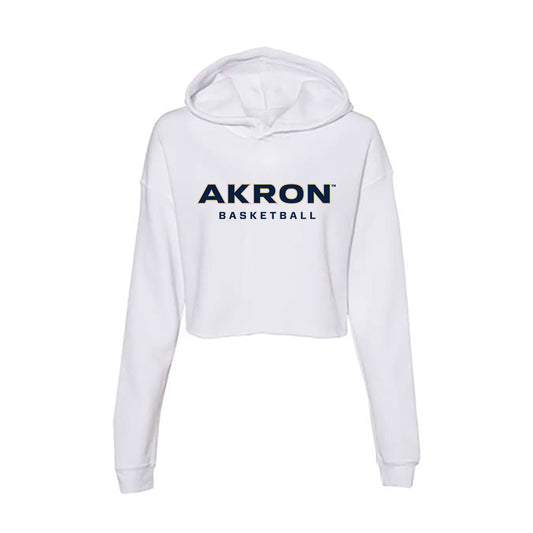 Akron - NCAA Women's Basketball : Kaylah Thornton - Women's Crop Fleece Hoodie-0