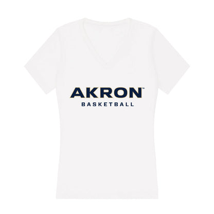 Akron - NCAA Women's Basketball : Shaena Brew - Women's V-Neck T-Shirt-0
