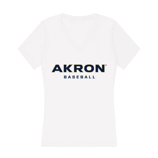 Akron - NCAA Baseball : Gabe Mathison - Women's V-Neck T-Shirt-0