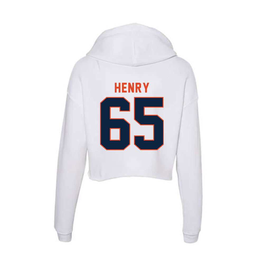 UTSA - NCAA Football : Jarrett Henry - Women's Crop Fleece Hoodie-1