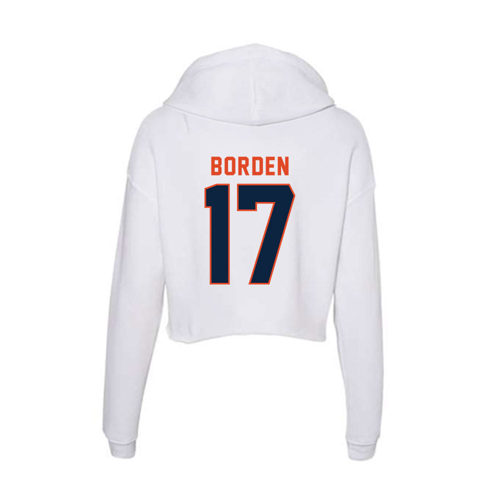 UTSA - NCAA Men's Basketball : Stanley Borden - Women's Crop Fleece Hoodie-1
