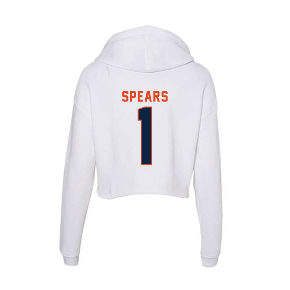 UTSA - NCAA Men's Basketball : Amir Spears - Women's Crop Fleece Hoodie-1