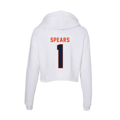 UTSA - NCAA Men's Basketball : Amir Spears - Women's Crop Fleece Hoodie-1
