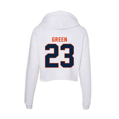 UTSA - NCAA Football : Mykha Green - Women's Crop Fleece Hooded Sweatshirt-1