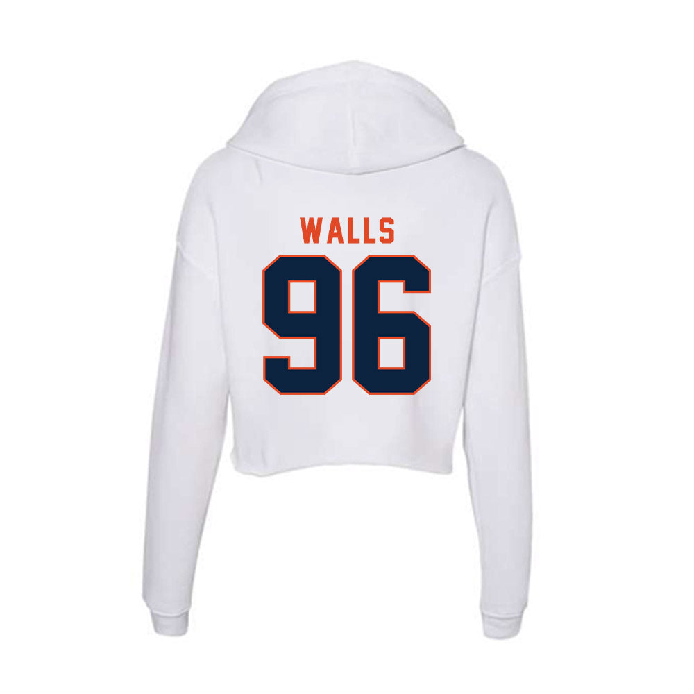 UTSA - NCAA Football : Corey Walls - Women's Crop Fleece Hoodie-1