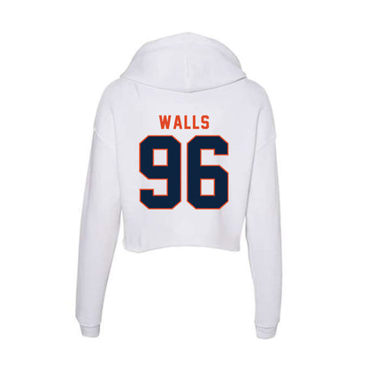 UTSA - NCAA Football : Corey Walls - Women's Crop Fleece Hoodie-1