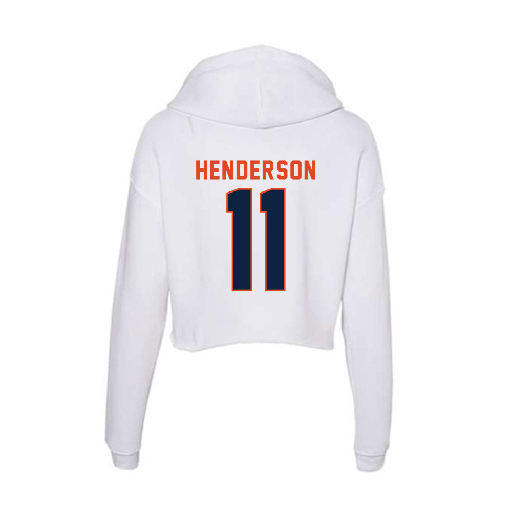 UTSA - NCAA Football : Will Henderson - Women's Crop Fleece Hoodie-1