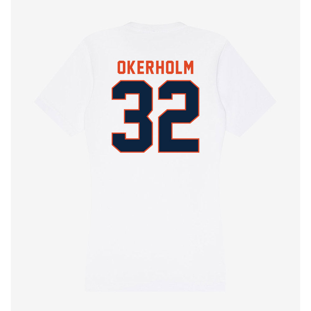 UTSA - NCAA Baseball : Christian Okerholm - Women's V-Neck T-Shirt-1