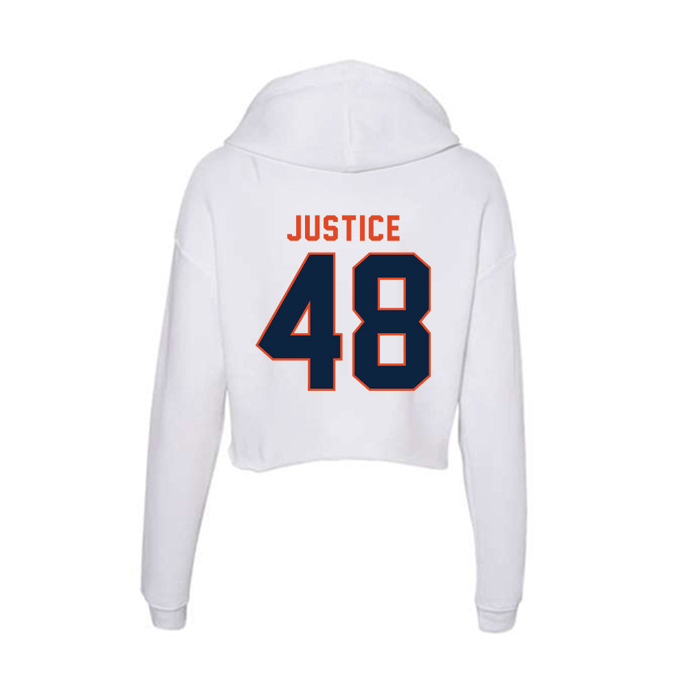 UTSA - NCAA Football : King Justice - Women's Crop Fleece Hoodie-1