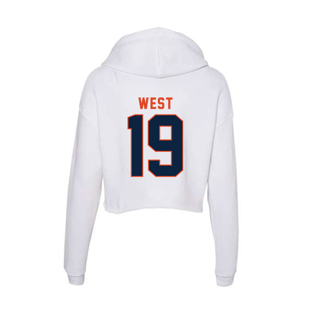 UTSA - NCAA Football : Tyrone West - Women's Crop Fleece Hoodie-1
