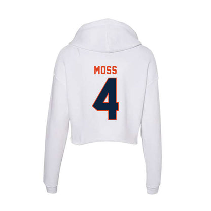 UTSA - NCAA Men's Basketball : Brent Moss - Women's Crop Fleece Hoodie-1