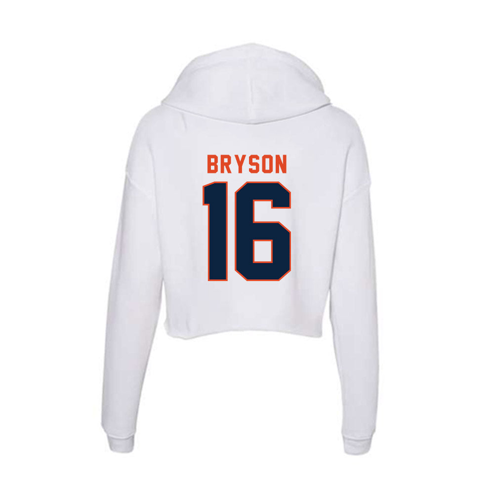 UTSA - NCAA Football : Chris Bryson - Women's Crop Fleece Hoodie-1