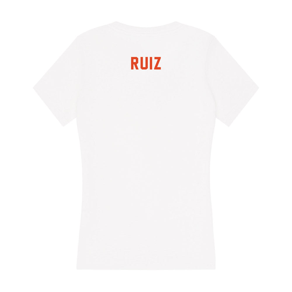 UTSA - NCAA Men's Cross Country : OJ Ruiz - Women's V-Neck T-Shirt-1