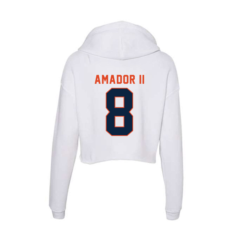 UTSA - NCAA Football : David Amador II - Women's Crop Fleece Hoodie-1