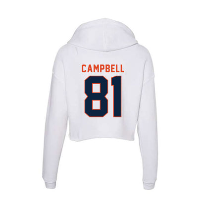 UTSA - NCAA Football : Miles Campbell - Women's Crop Fleece Hoodie-1