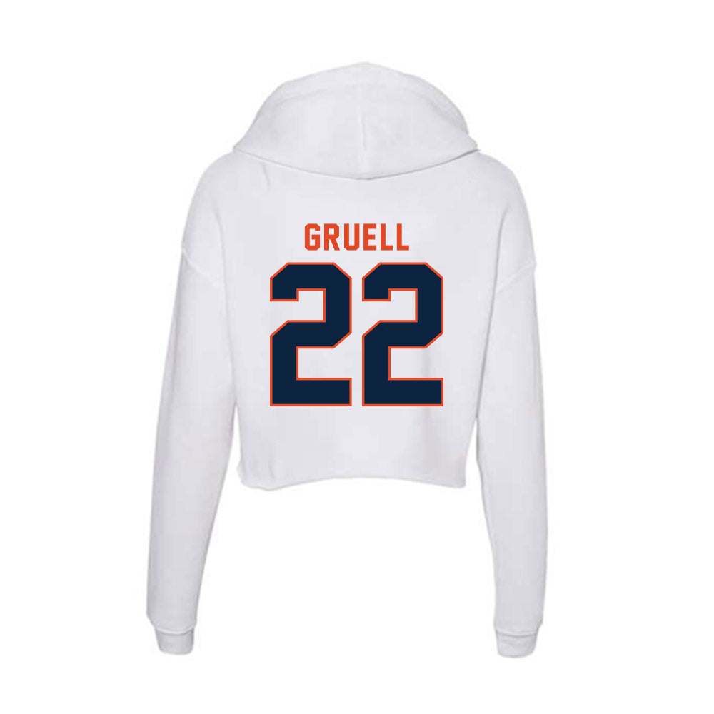 UTSA - NCAA Baseball : Garrett Gruell - Women's Crop Fleece Hoodie-1