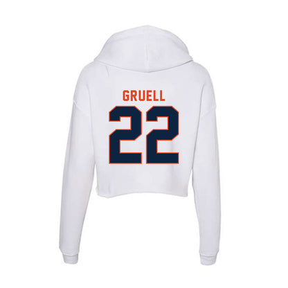 UTSA - NCAA Baseball : Garrett Gruell - Women's Crop Fleece Hoodie-1