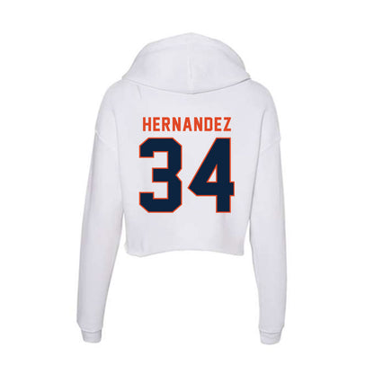 UTSA - NCAA Softball : Arlette Hernandez - Women's Crop Fleece Hoodie-1