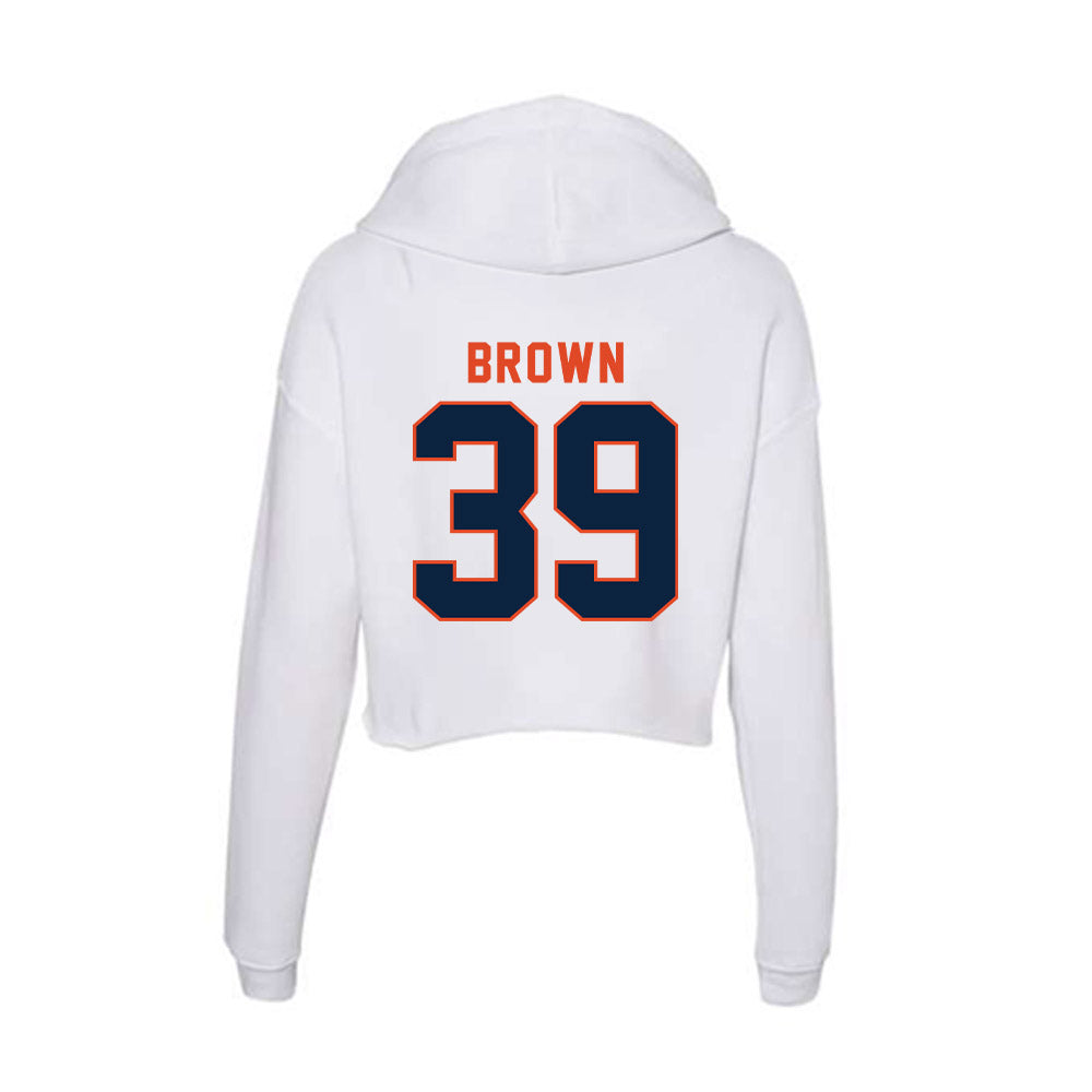 UTSA - NCAA Football : Lawrence Brown - Women's Crop Fleece Hoodie-1