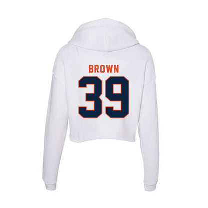 UTSA - NCAA Football : Lawrence Brown - Women's Crop Fleece Hoodie-1