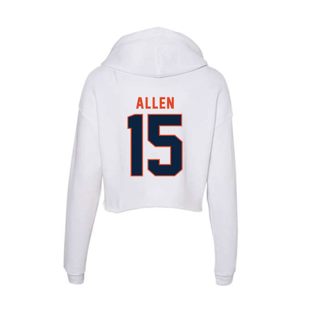 UTSA - NCAA Football : DJ Allen - Women's Crop Fleece Hoodie-1
