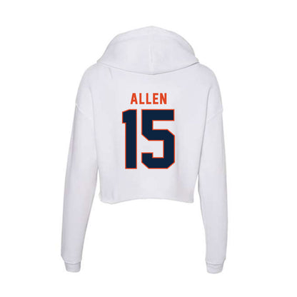 UTSA - NCAA Football : DJ Allen - Women's Crop Fleece Hoodie-1