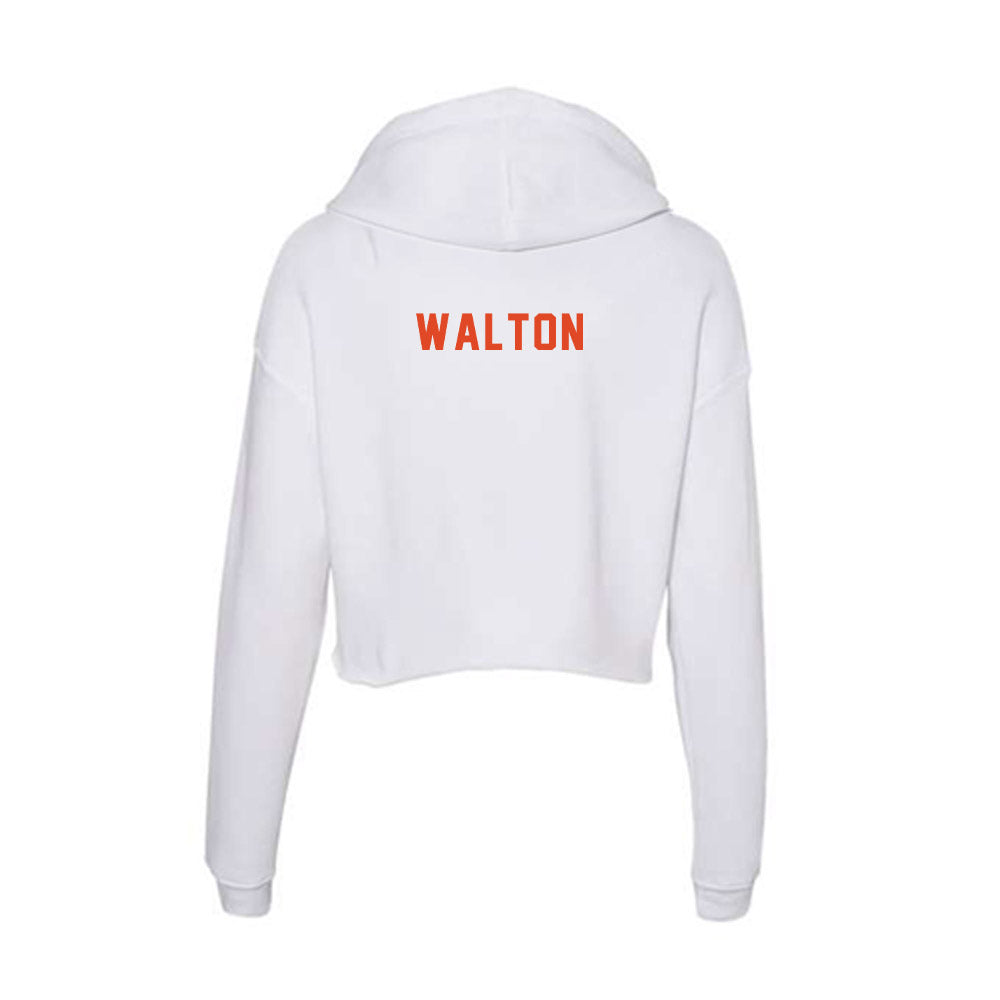 UTSA - NCAA Football : Xavier Walton - Women's Crop Fleece Hoodie-1