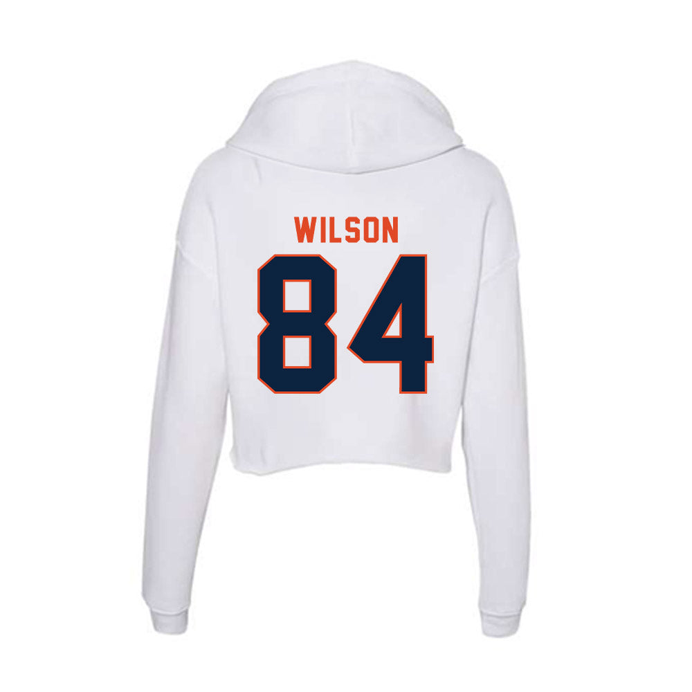 UTSA - NCAA Football : Aj Wilson - Women's Crop Fleece Hoodie-1