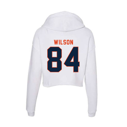 UTSA - NCAA Football : Aj Wilson - Women's Crop Fleece Hoodie-1