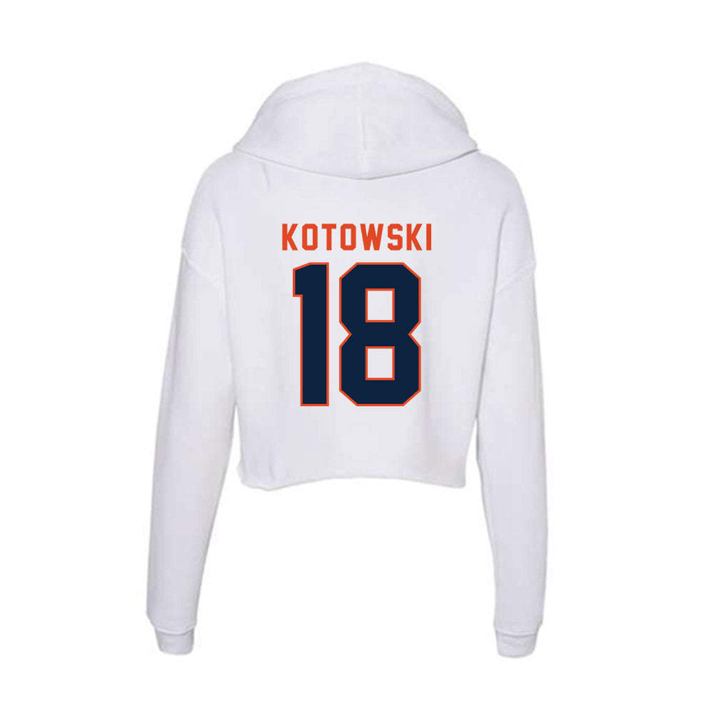 UTSA - NCAA Softball : Olivia Kotowski - Women's Crop Fleece Hoodie-1