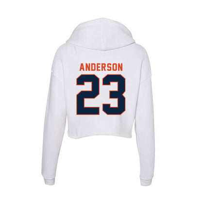 UTSA - NCAA Football : Mekhi Anderson - Women's Crop Fleece Hoodie-1