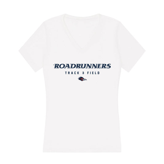 UTSA - NCAA Men's Track & Field : John Williams III - Women's V-Neck T-Shirt-0
